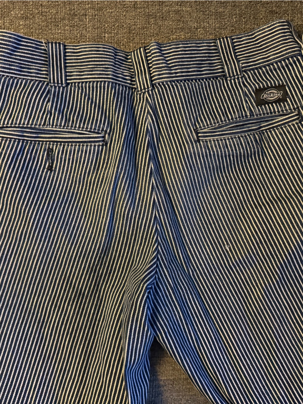 Dickies classic pants. railroad pinstripe navy and white - Picture 2 of 8